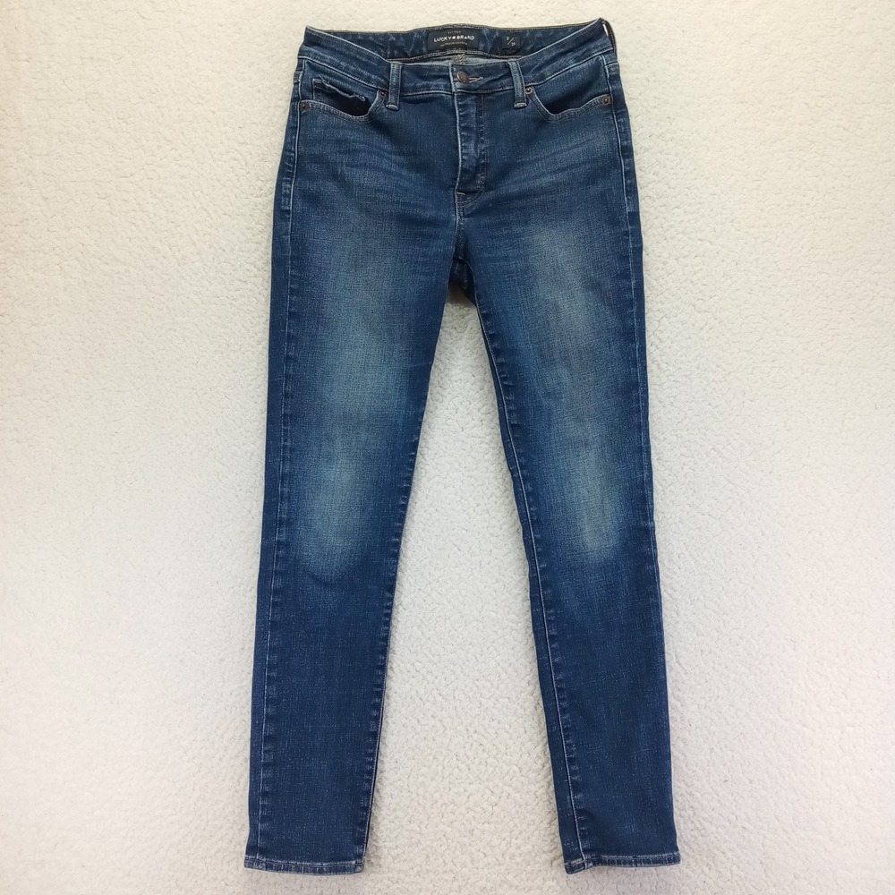 Lucky Brand Hayden Skinny Jeans Womens 2/26 Dark‎ Wash Stretch Denim Mid Rise